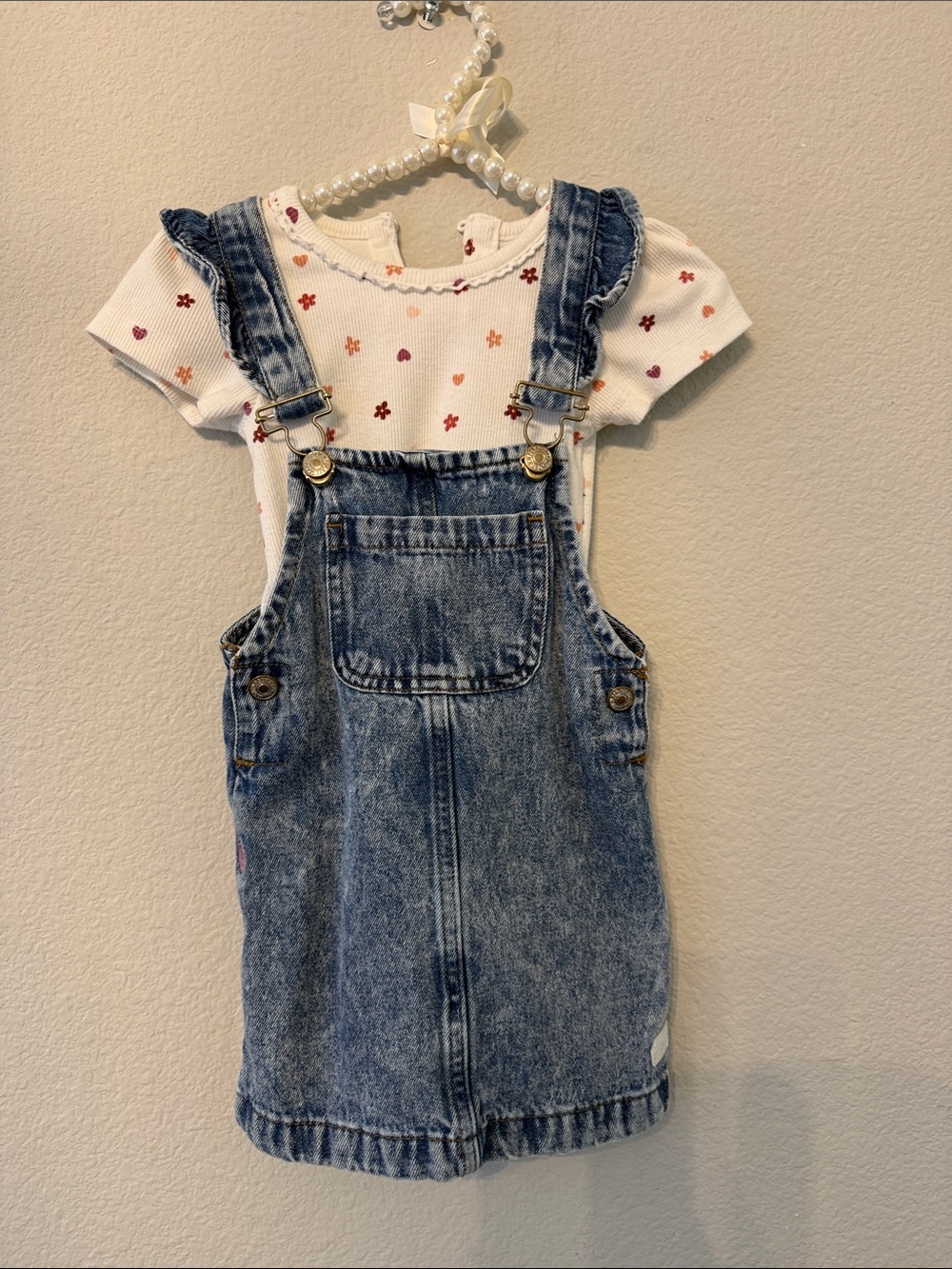 7 For All Mankind Denim Overall Dress - Blue